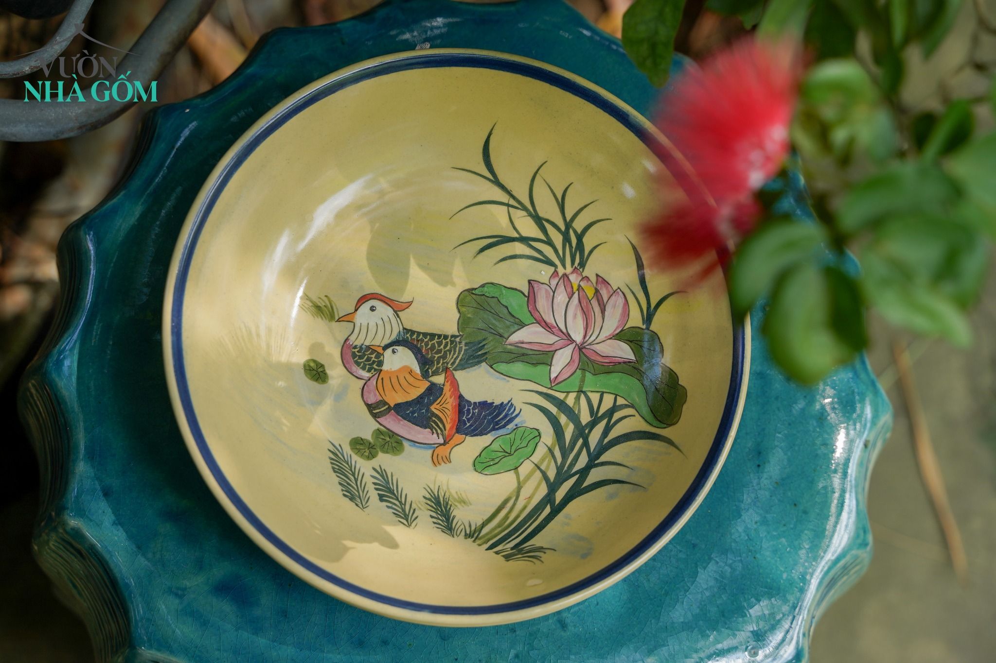 Bộ sưu tập dĩa hảo mới Xuân và Sắc Màu, vẽ tay thủ công, gốm Thủ Biên, R20 cm