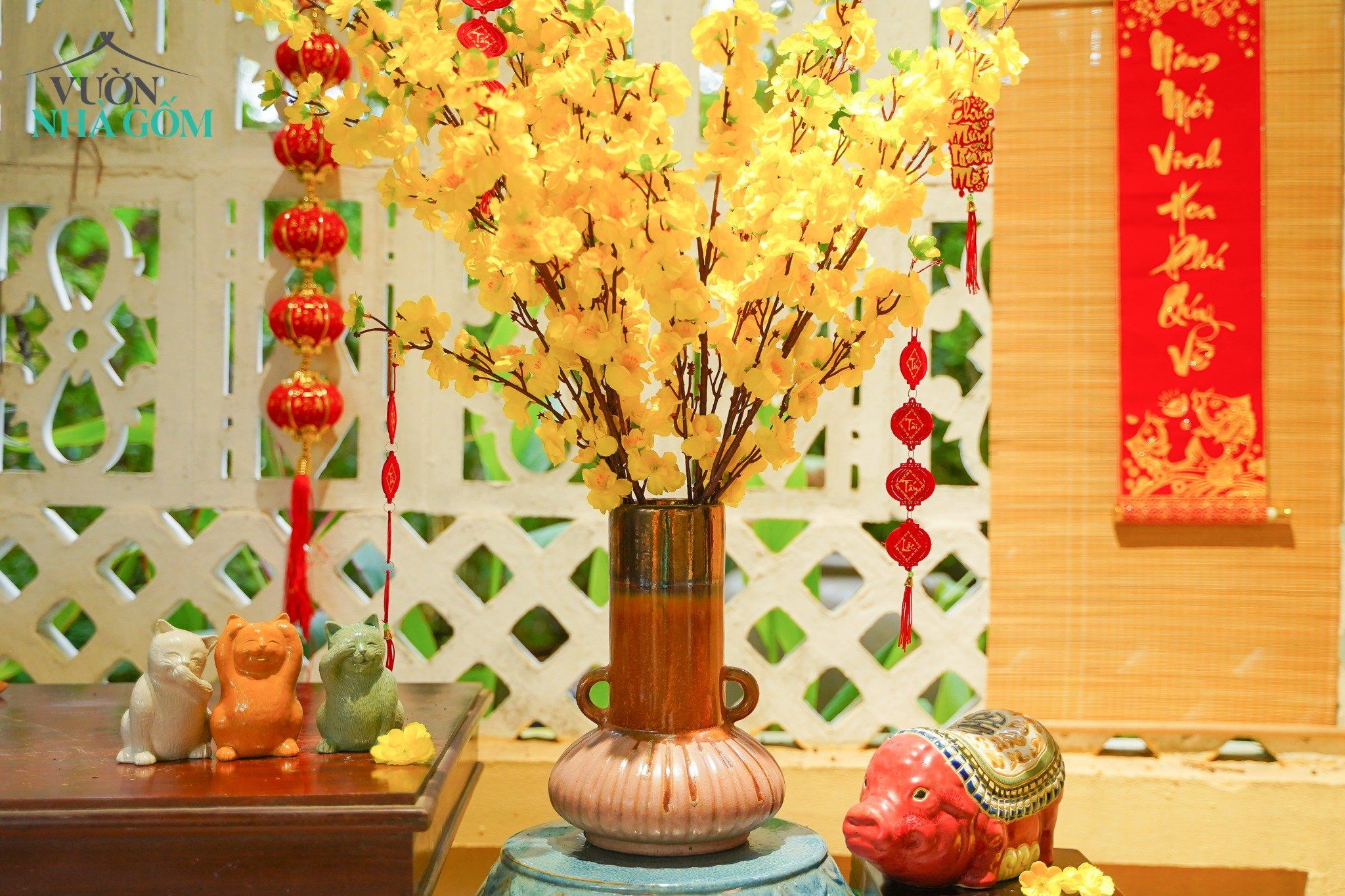 Bình Trụ Hai Quai C28 x R10cm (Cái) - SP001658