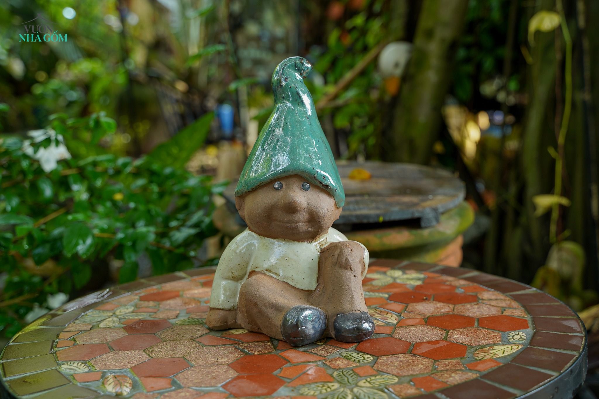 Chú lùn Noel dáng ngồi, C28 x R17 cm