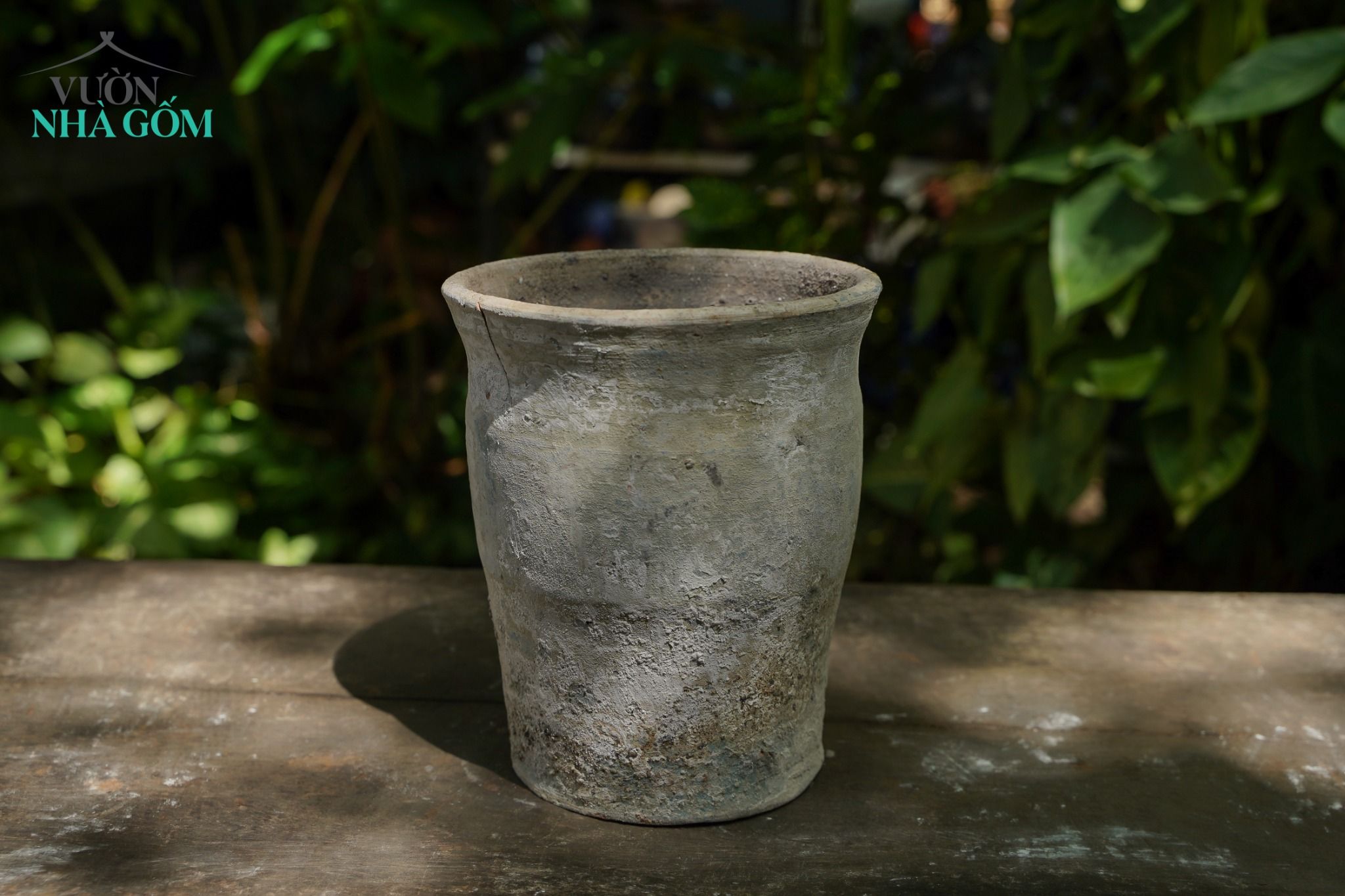 Bình cắm hoa khô, chậu trồng cây, gốm decor Giáng sinh, dáng cao, C22xR17cm- SP002536