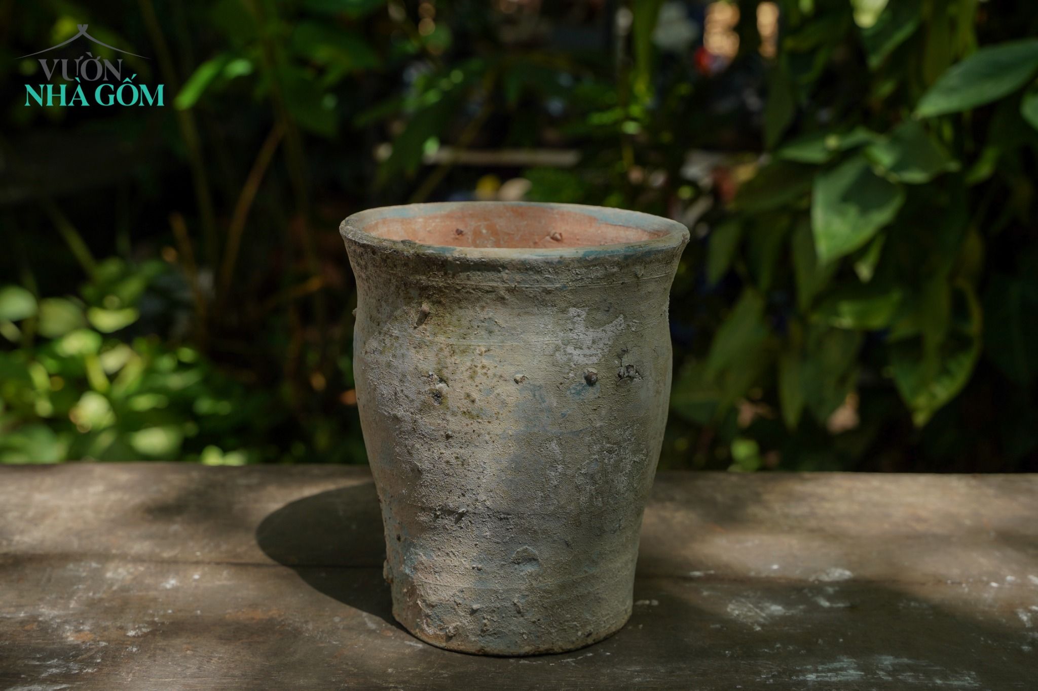 Bình cắm hoa khô, chậu trồng cây, gốm decor Giáng sinh, dáng cao, C22xR17cm- SP002536