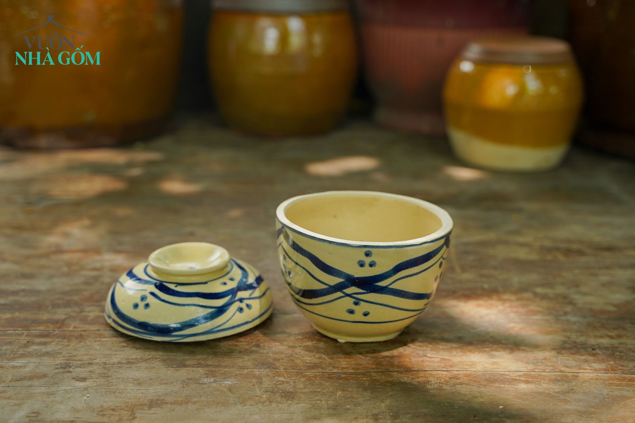 Thố ba (14x14), chất liệu gốm, an toàn để đựng thực phẩm