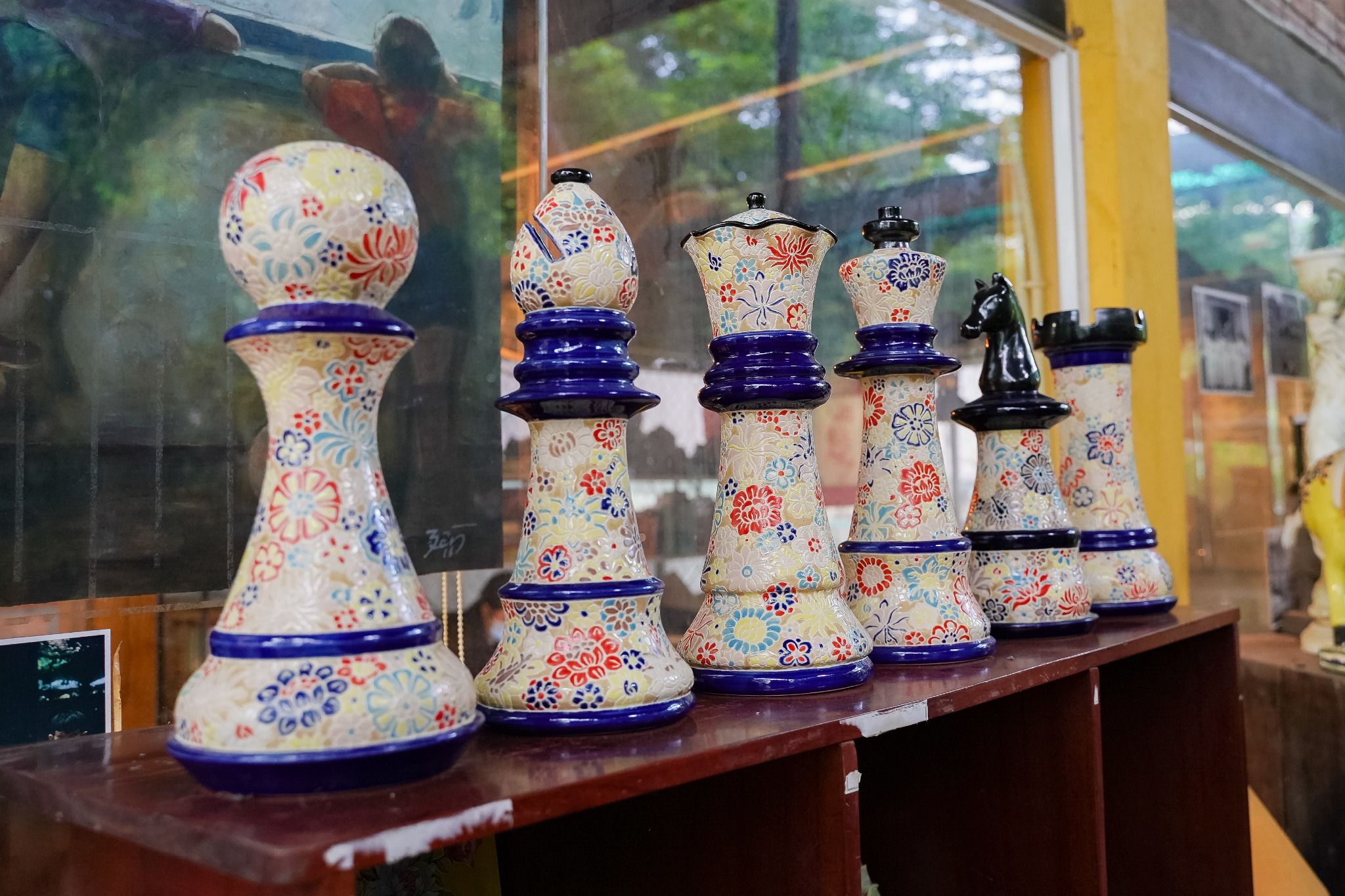 Bộ 6 quân cờ vua Độc Bản, Xưởng Thủ Biên thực hiện thủ công