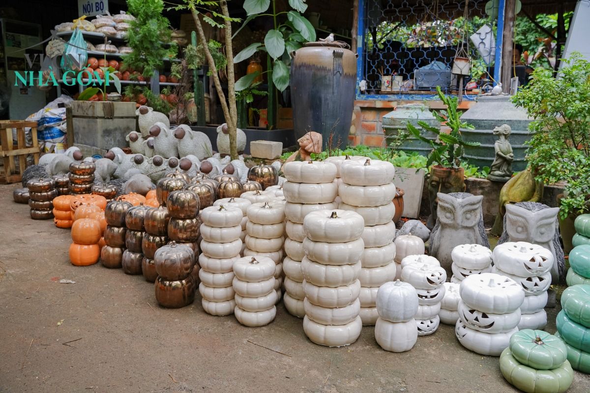 Tượng Bí tròn, Bí lọng trang trí Halloween, lễ hội, trong nhà ngoài trời