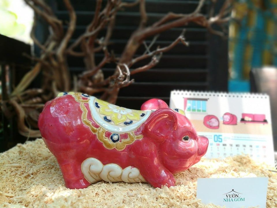 Heo tai tròn, đơn sắc, D27cm