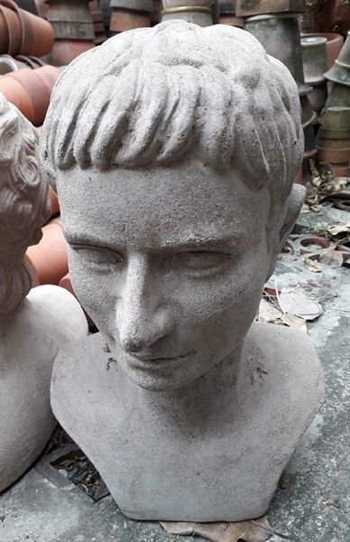 Tượng bán thân đất nung, H40cm