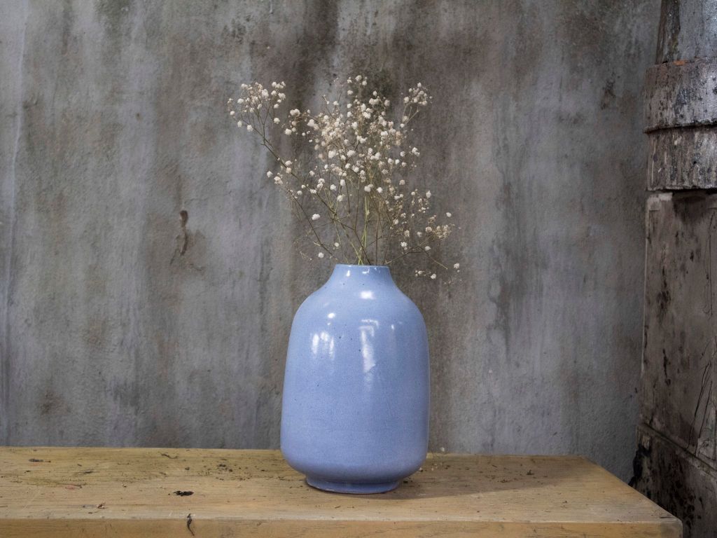 Bình bầu tím môn, H 30cm
