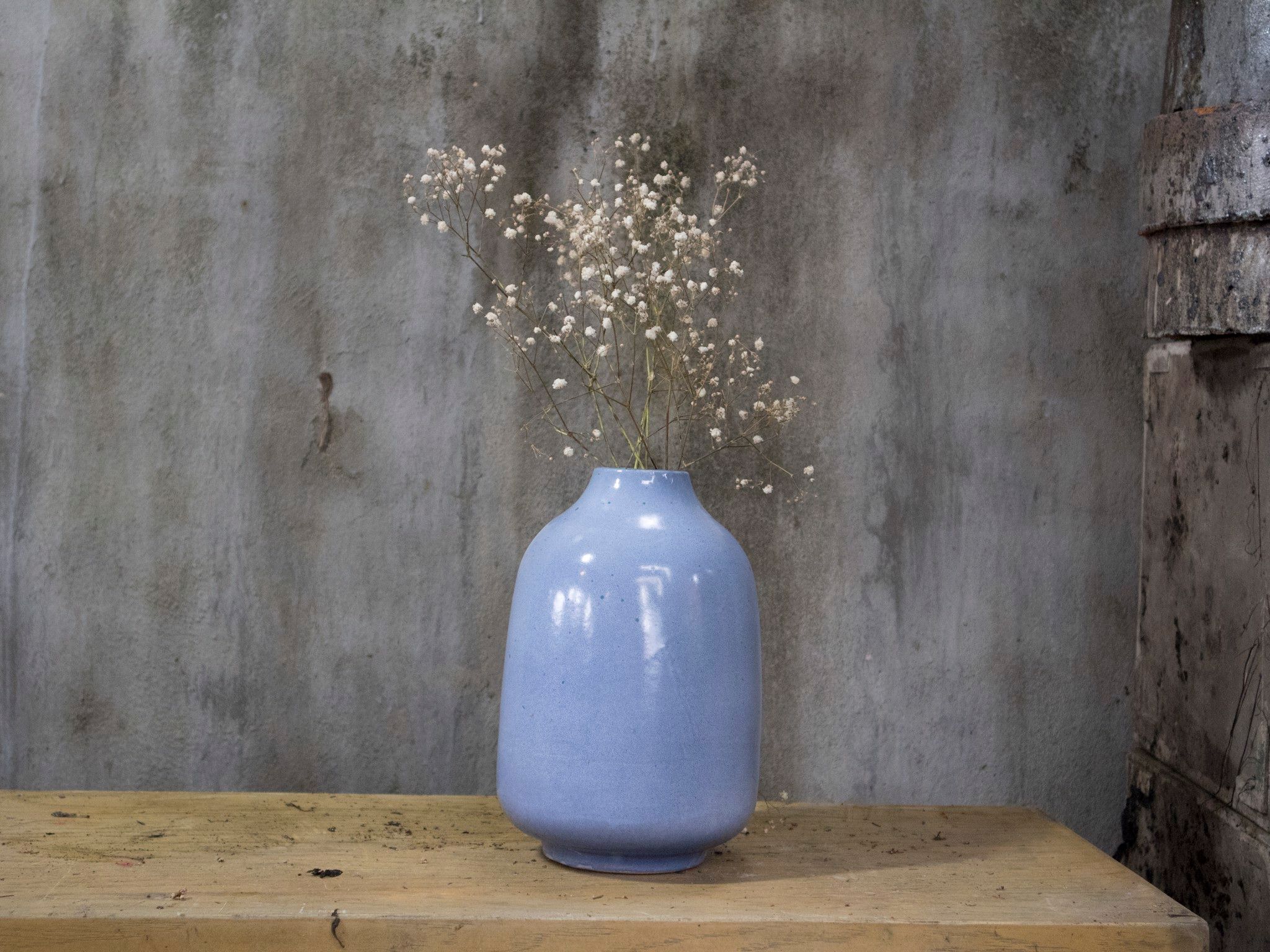 Bình bầu tím môn, H 30cm