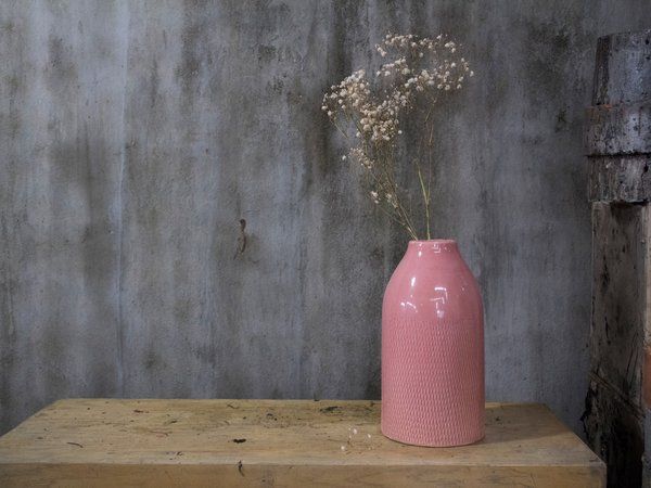 Bình sọc vàng, H 28cm