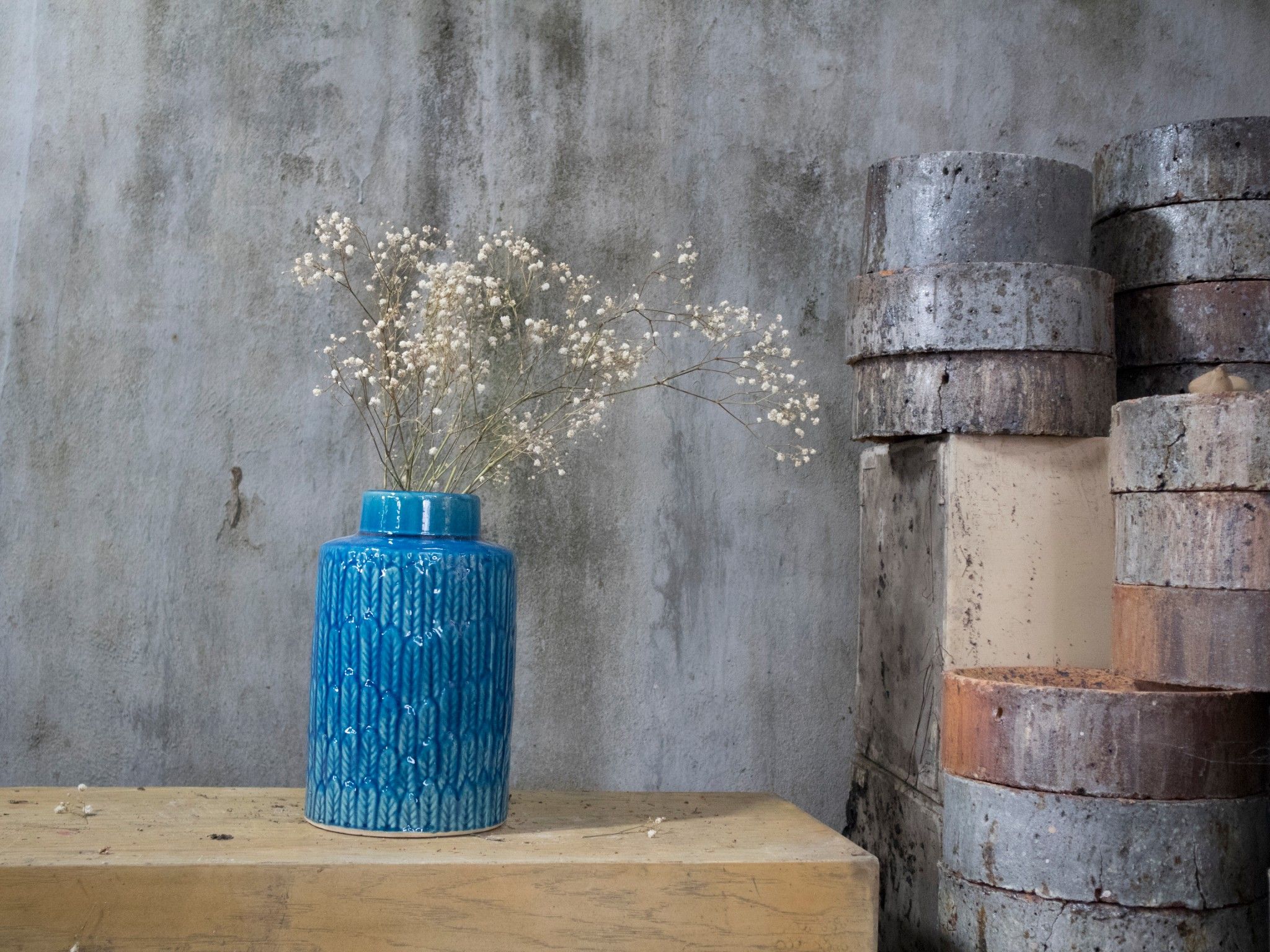 Bình xương cá lớn, H 28cm