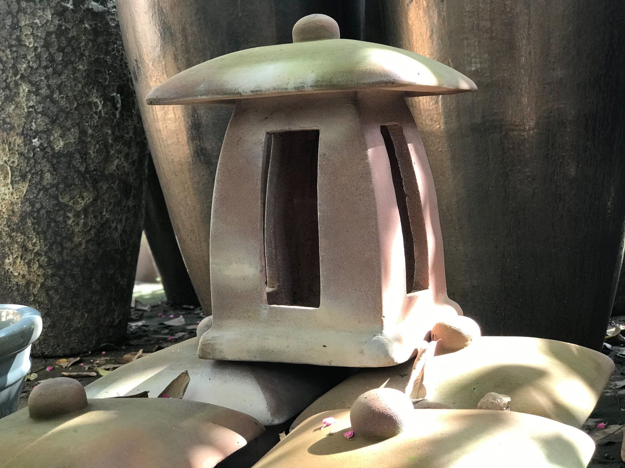 Đèn sân vườn vuông, R27 x C35cm