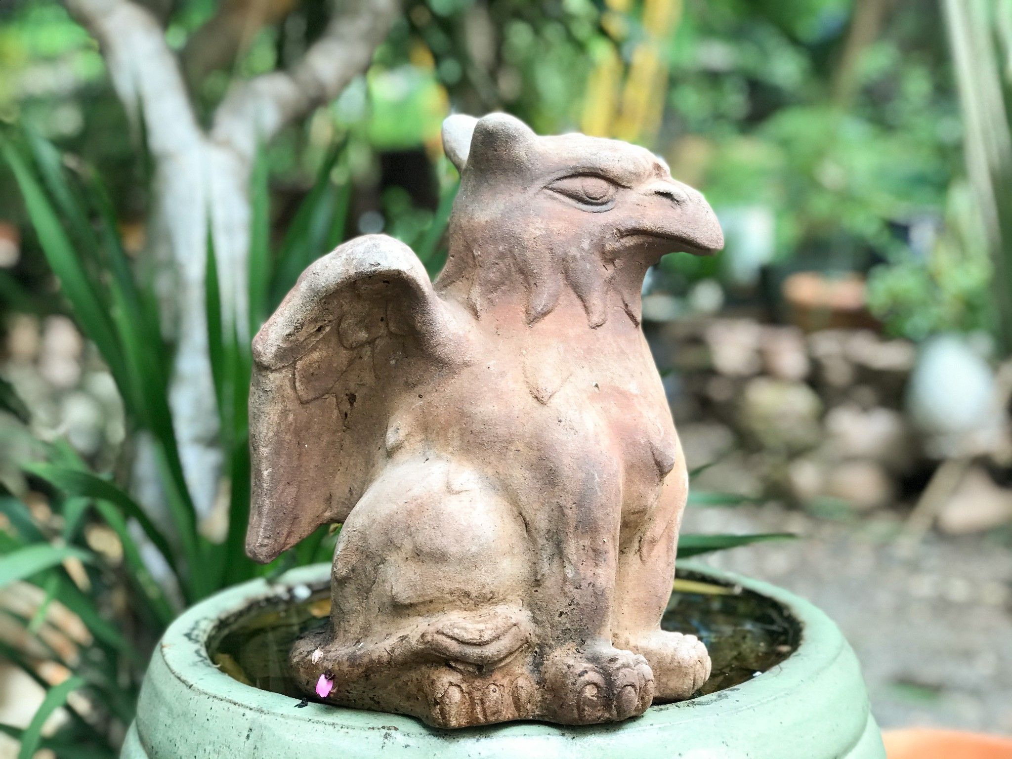 Tượng đất nung, Đại bàng cô đơn, C30 x R37cm