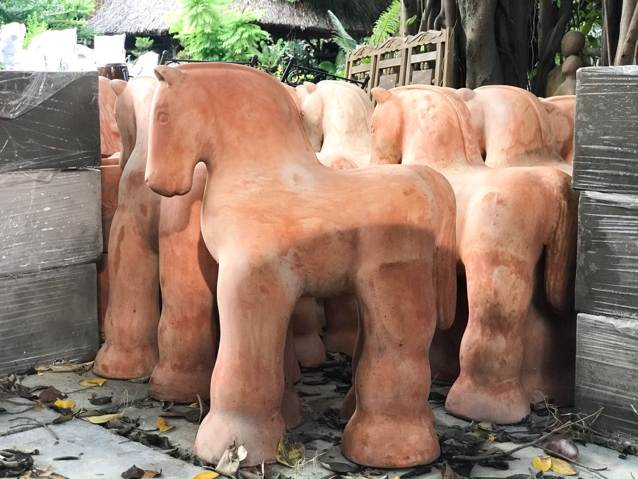 Tượng ngựa lớn, D50xR32xC59 cm