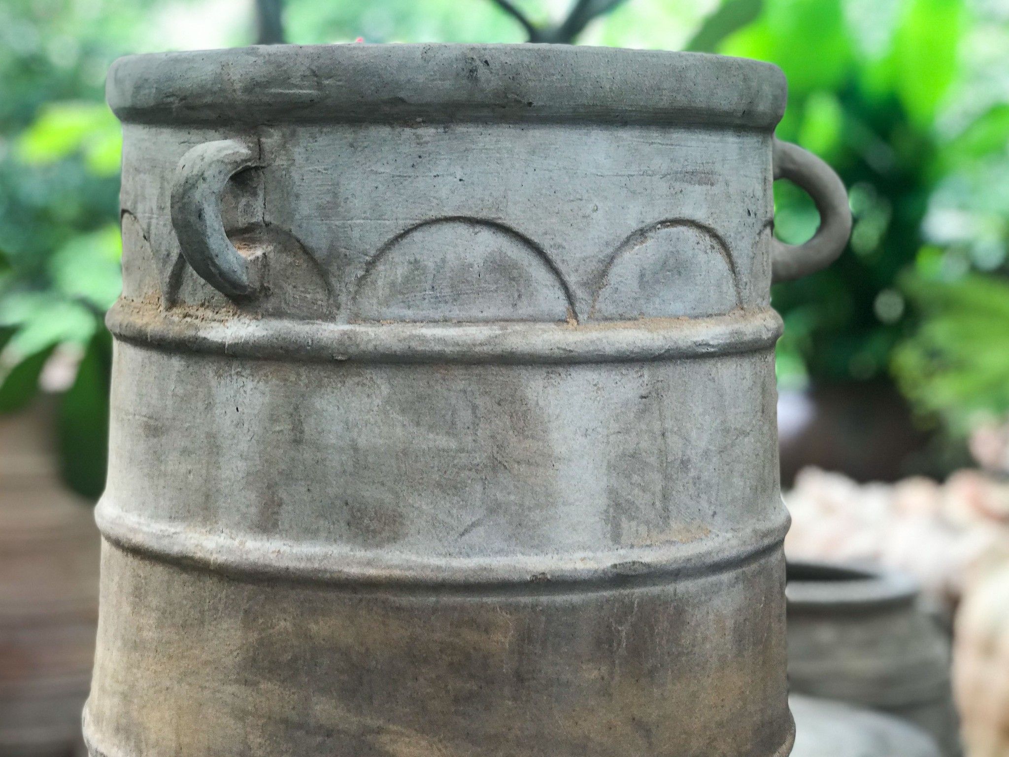 Lu dây thừng 3 quai giả cỗ nhỏ, R36xC56 cm