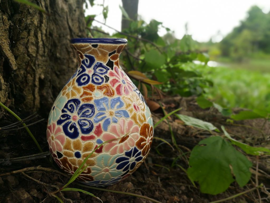 Bình bách hoa mini, C13 x R18 cm