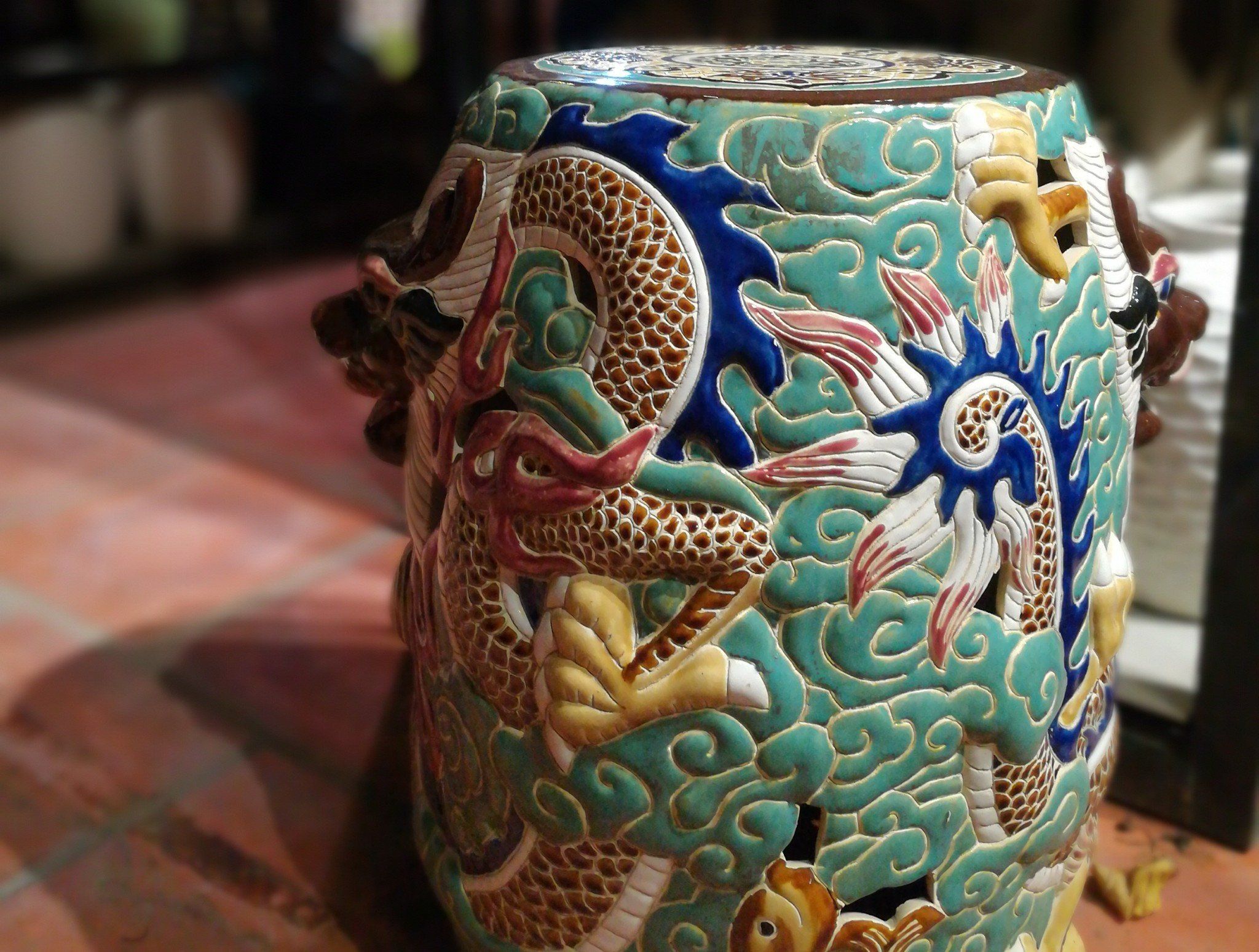 Đôn rồng nhỏ, C40 x R25cm