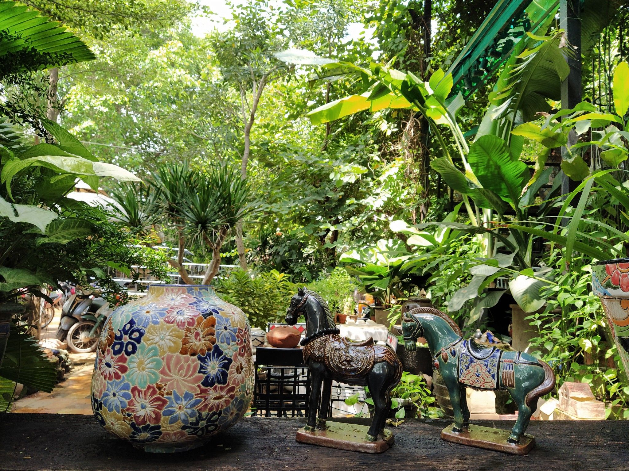 Bình tú cầu bách hoa nhỏ, C17xR17 cm