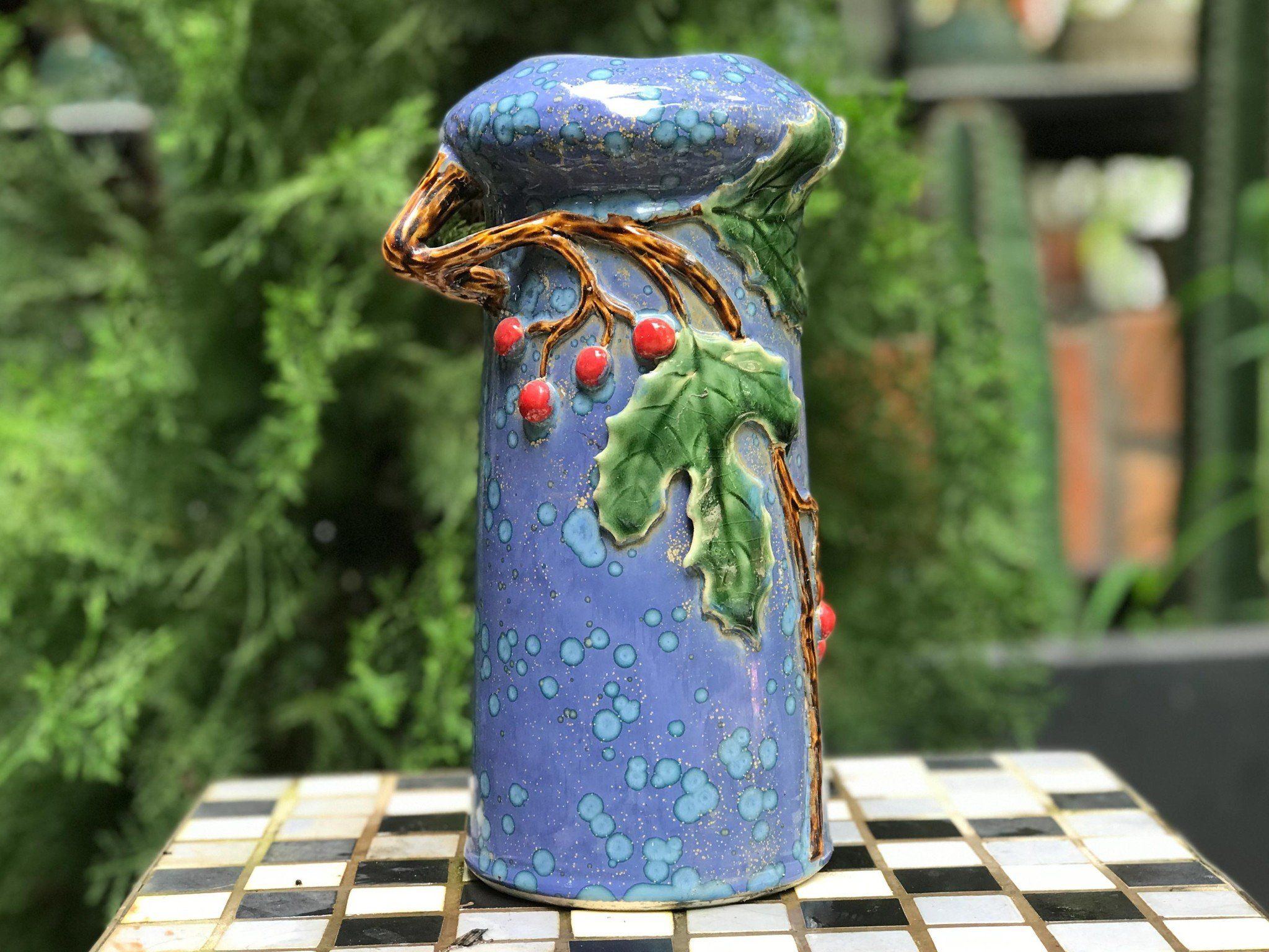Bình nấm đắp nổi (R13xC25cm)
