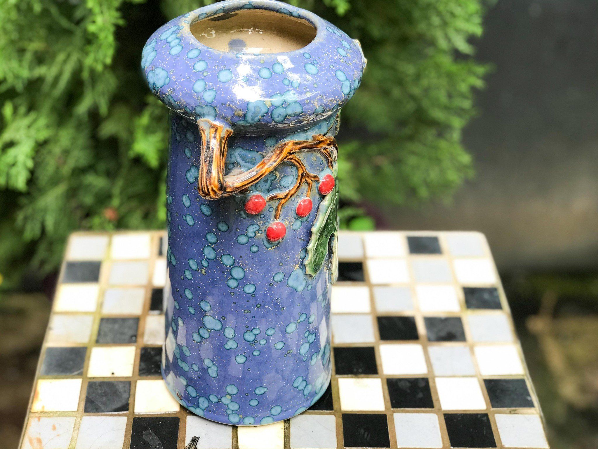 Bình nấm đắp nổi (R13xC25cm)