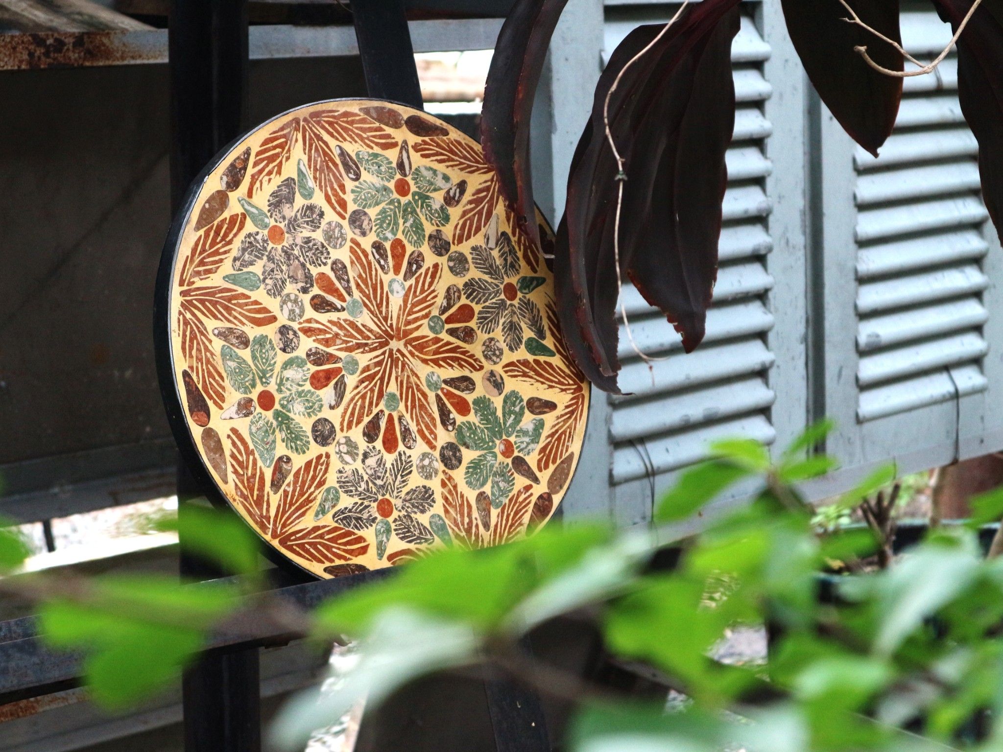 Mosaic cổ điển, mặt đôn tròn, R36 cm