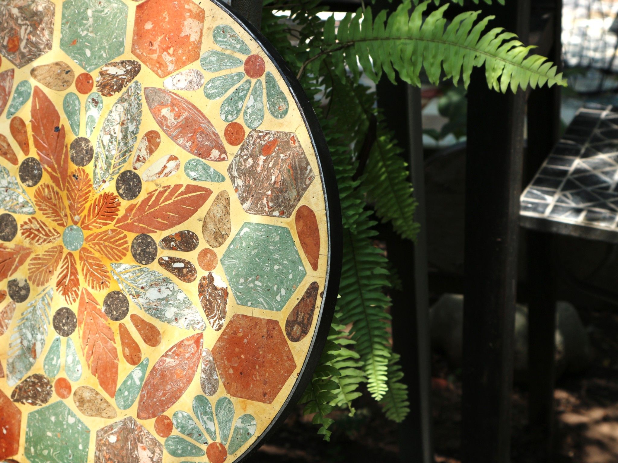 Mosaic cổ điển, mặt đôn tròn, R36 cm