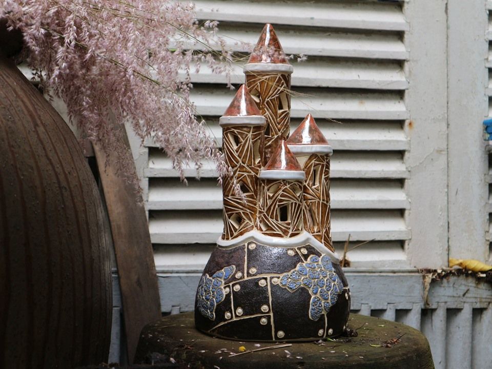 Lâu đài tuyết, H 40cm