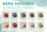  MEN, BỘ MÀU CỐT TRONG, MEN PHỦ GỐM 