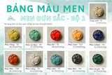  MEN, BỘ MÀU ĐƠN SẮC, MEN PHỦ GỐM 