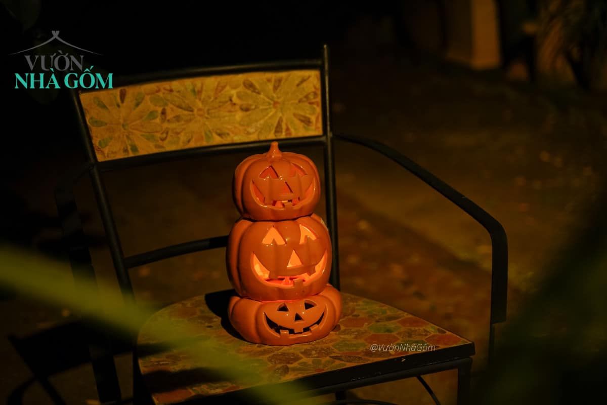 Tượng Bí tròn, Bí lọng trang trí Halloween, lễ hội, trong nhà ngoài trời 