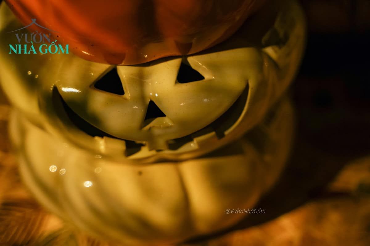 Tượng Bí tròn, Bí lọng trang trí Halloween, lễ hội, trong nhà ngoài trời