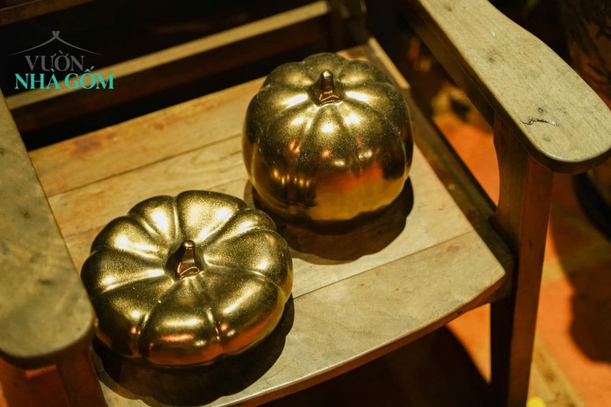 Tượng Bí tròn, Bí lọng trang trí Halloween, lễ hội, trong nhà ngoài trời