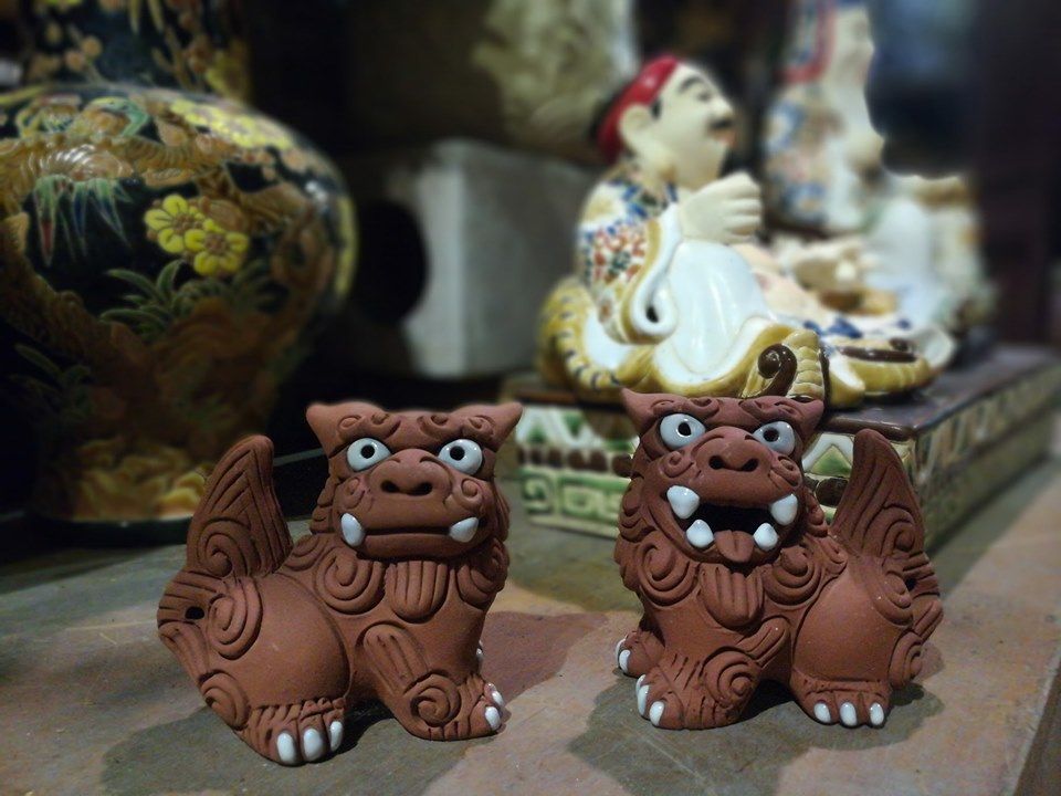 Tượng shisa lớn, C8 x D 10cm
