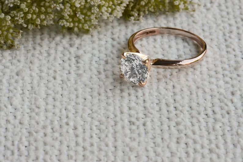 Nhẫn Đính Hôn vàng 10k/14k/18k Đính Đá Moissanite Mã Số NDH_ZHE_24_3108