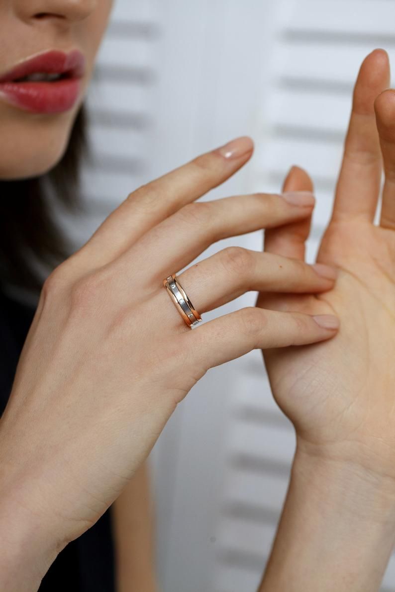 Nhẫn Cưới Vàng 10k/14k/18k Đính Đá Moissanite Mã Số NC_JEW_20_0609