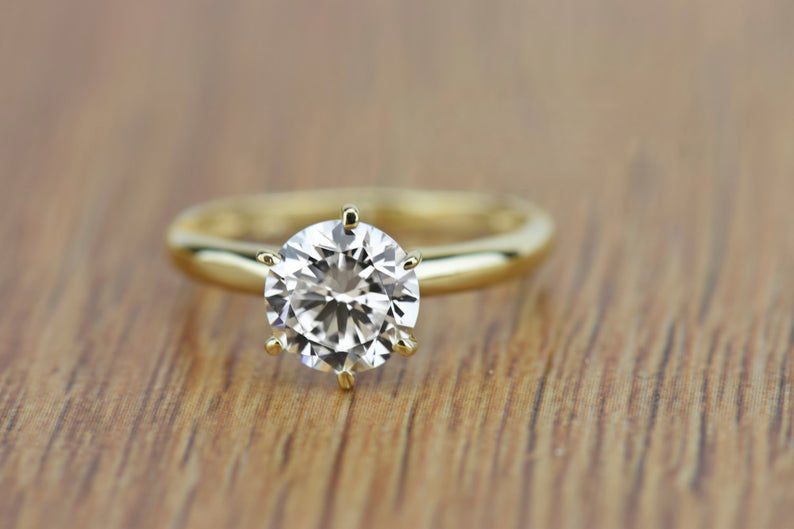 Nhẫn Đính Hôn vàng 10k/14k/18k Đính Đá Moissanite Mã Số NDH_ZHE_13_3108