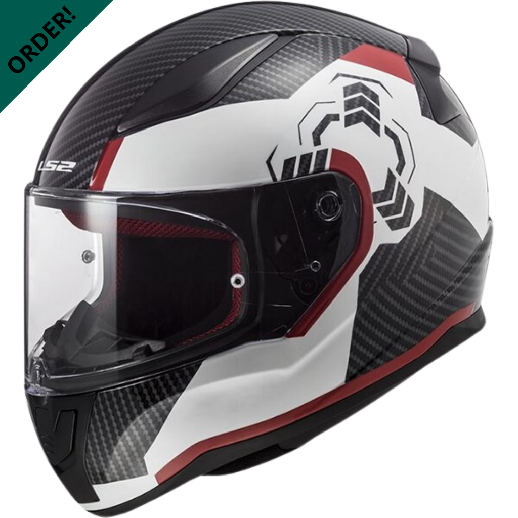 LS2 FF353 Rapid Ghost White Black Red