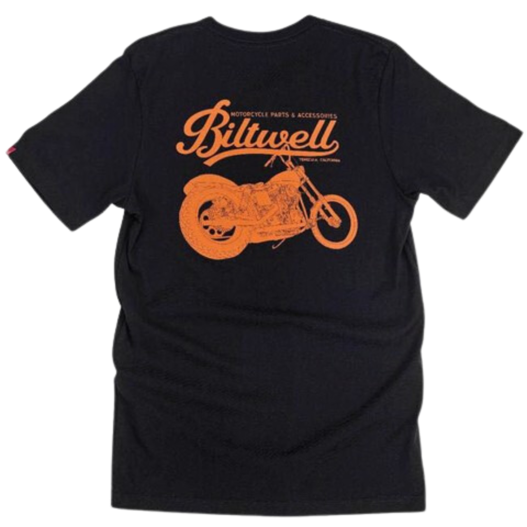 Áo thun Biltwell moto jersey o/b/w