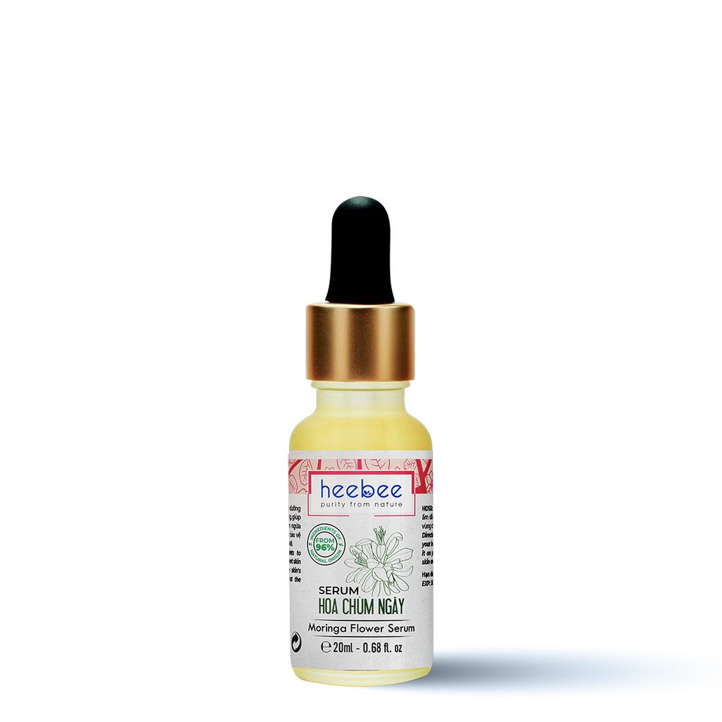 Serum Hoa Chùm Ngây Dưỡng Trắng, Chống Lão Hóa Heebee - Moringa Flower Antioxidant Serum 20Ml