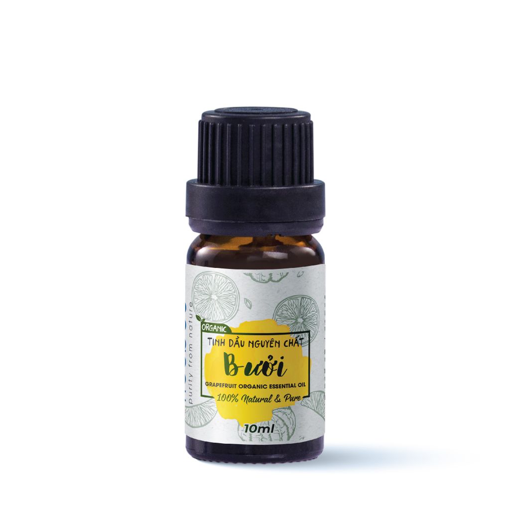 Tinh Dầu Bưởi Nguyên Chất Heebee 10Ml - Grapefruit Organic Essential Oil