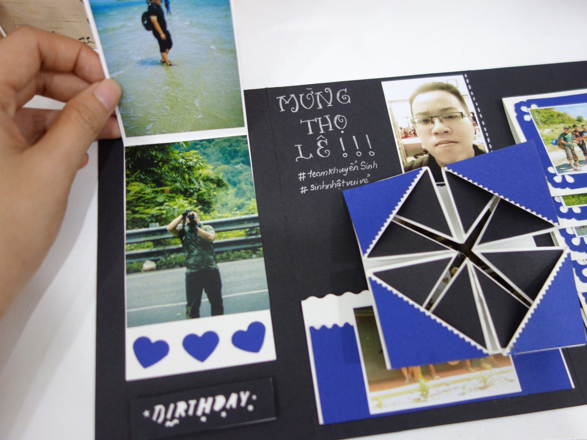 Thiệp Scrapbook Origami