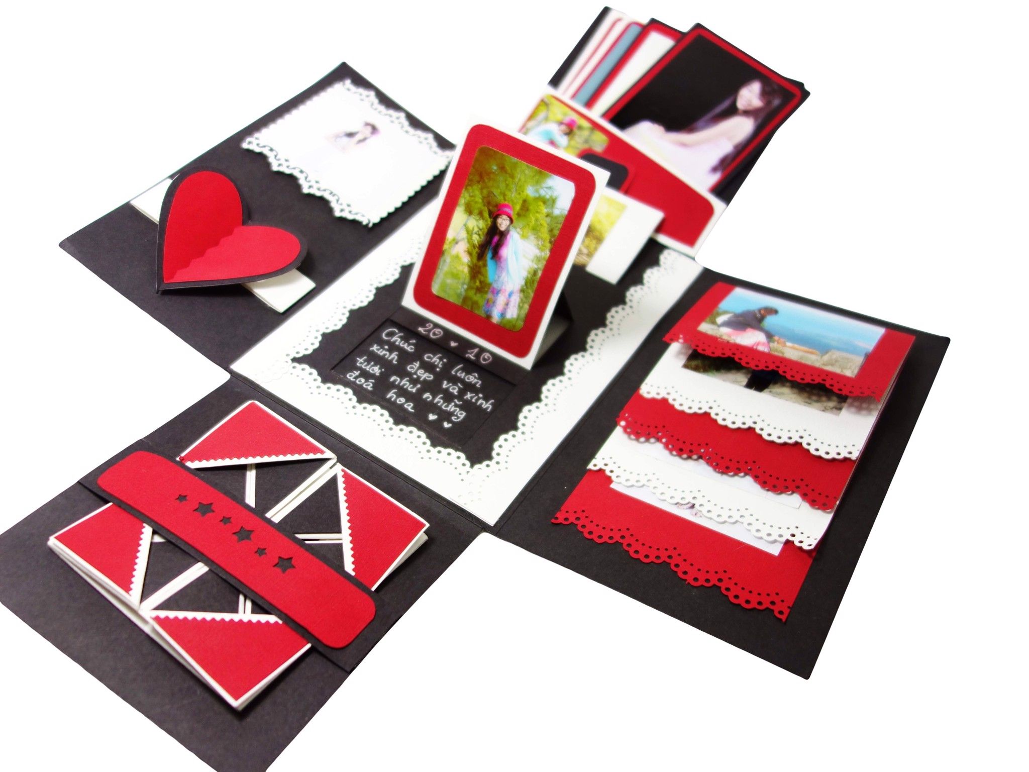 Thiệp Scrapbook Khung Ảnh