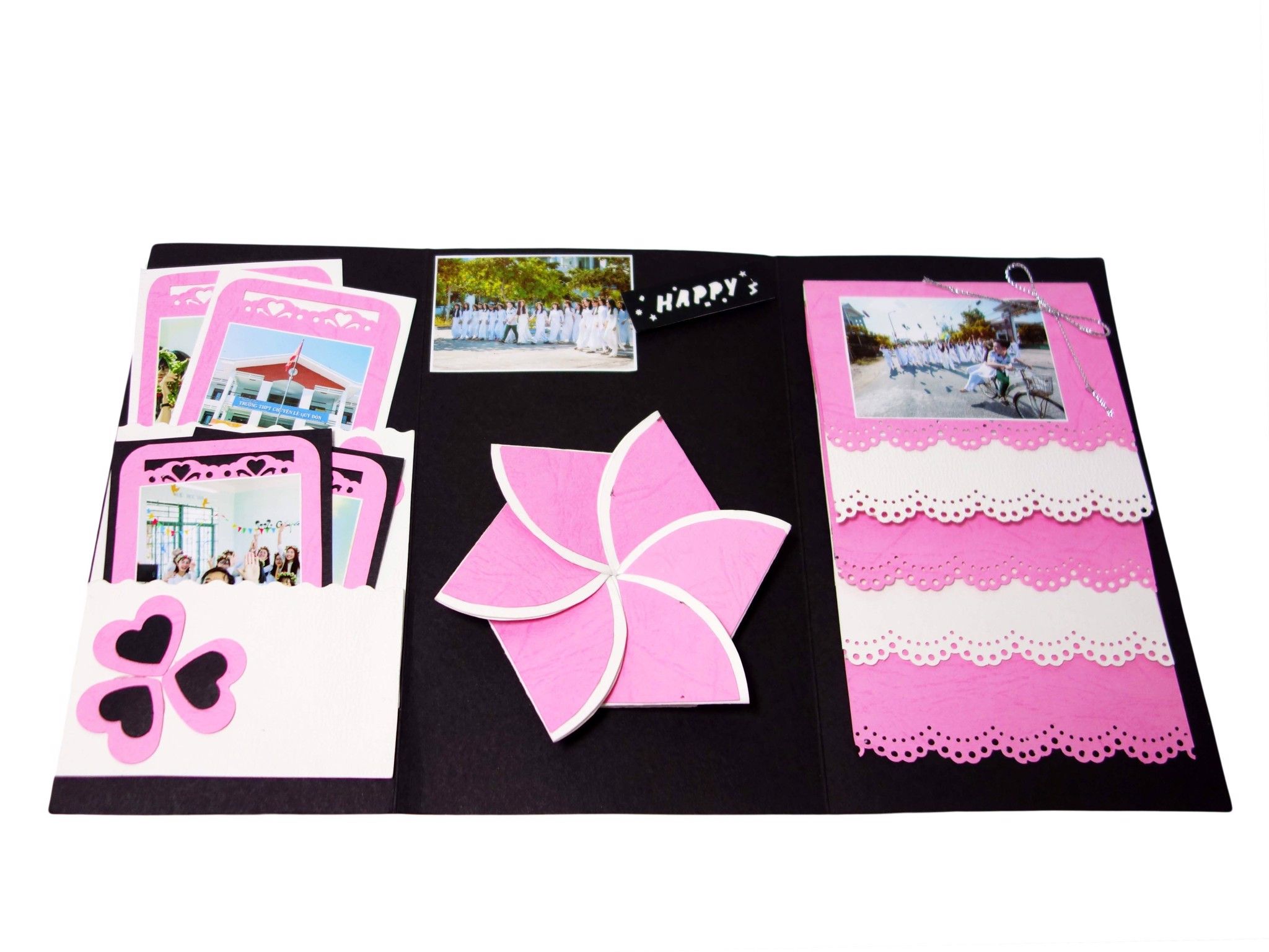 Thiệp Scrapbook Hoa Tuyết