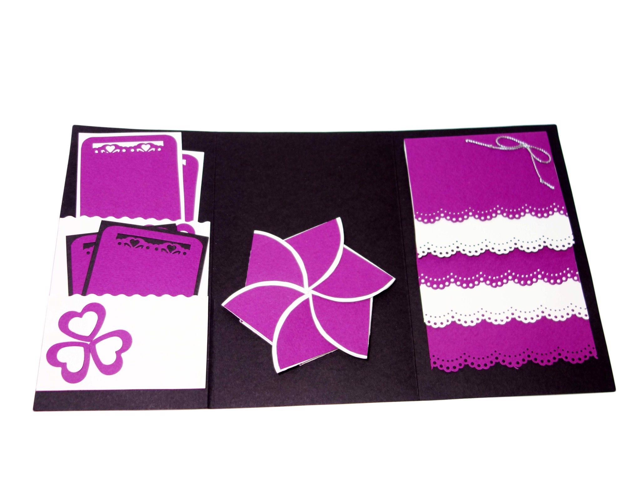 Thiệp Scrapbook Hoa Tuyết