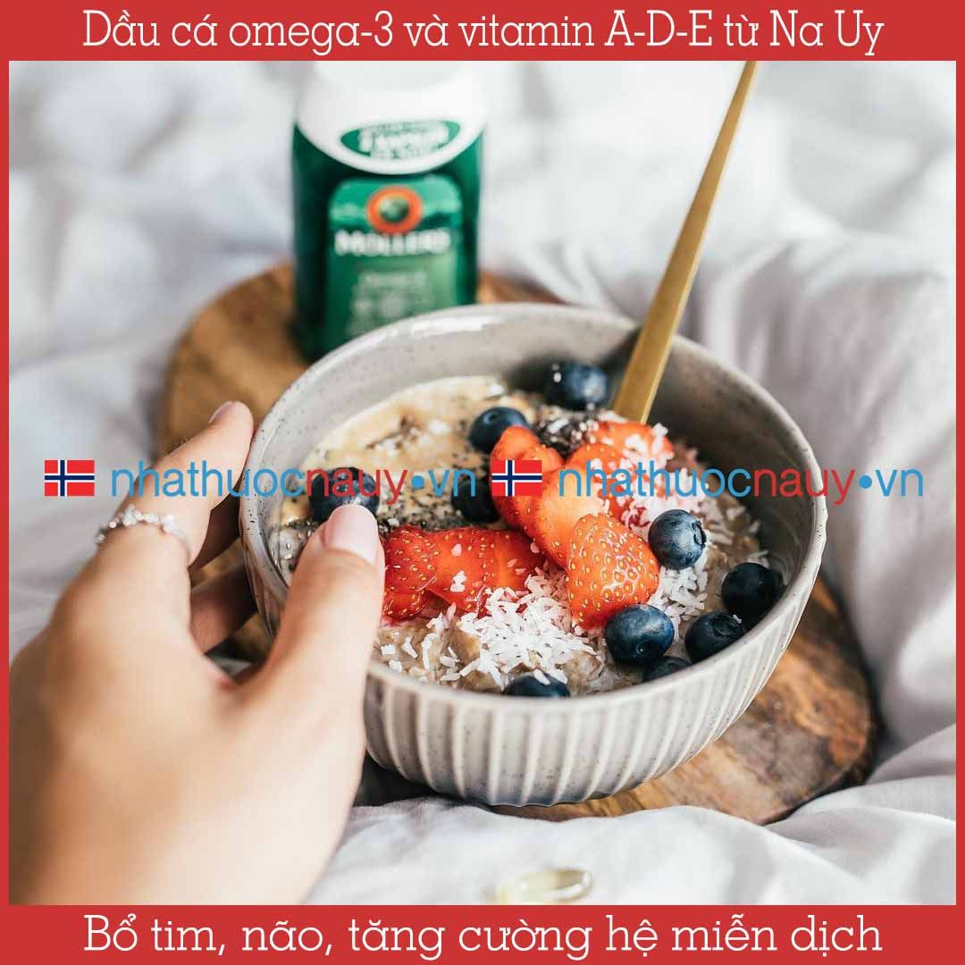 Dầu cá omega-3 và vitamin A-D-E | Möller’s Konsentrert Omega-3