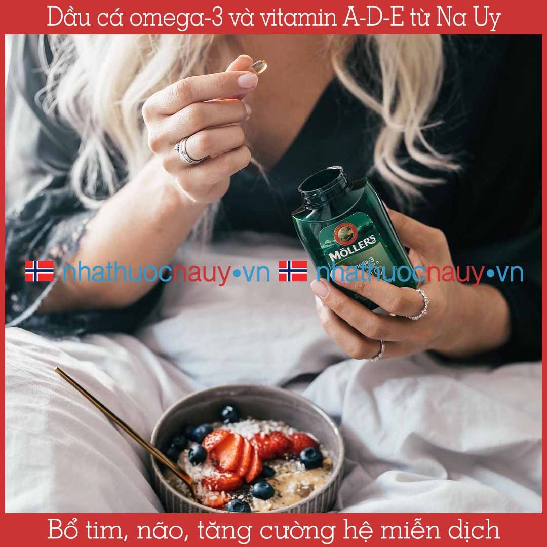 Dầu cá omega-3 và vitamin A-D-E | Möller’s Konsentrert Omega-3