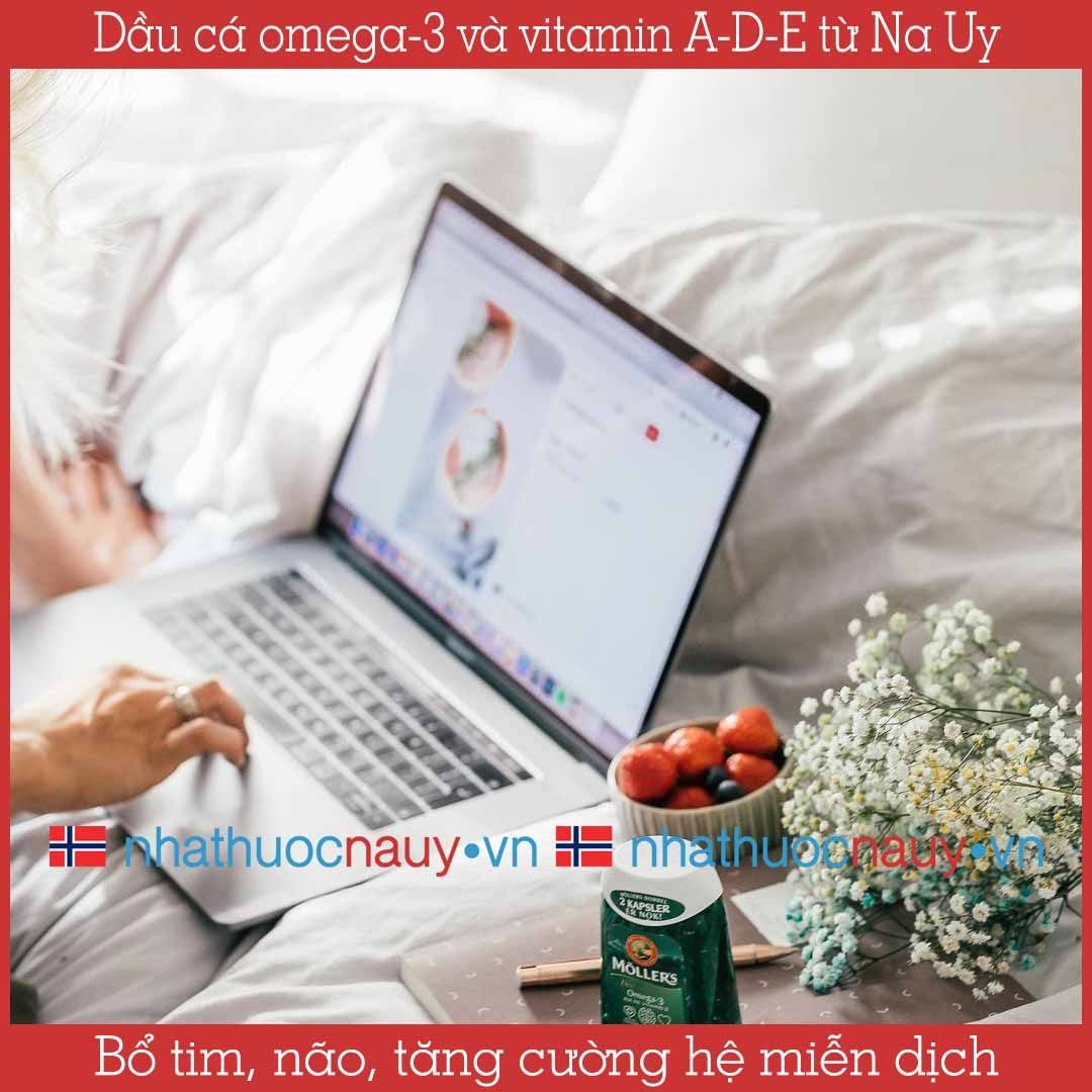 Dầu cá omega-3 và vitamin A-D-E | Möller’s Konsentrert Omega-3