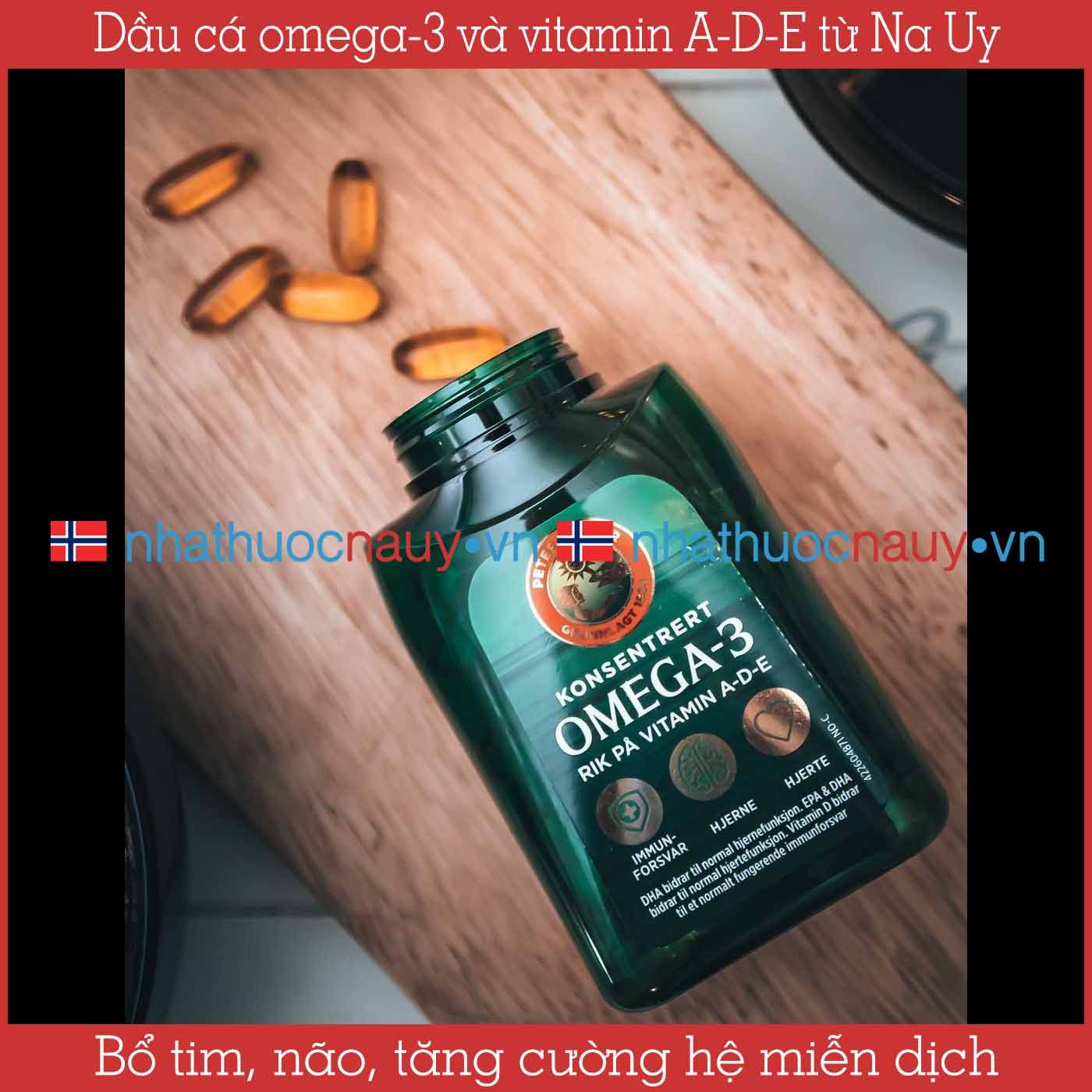 Dầu cá omega-3 và vitamin A-D-E | Möller’s Konsentrert Omega-3