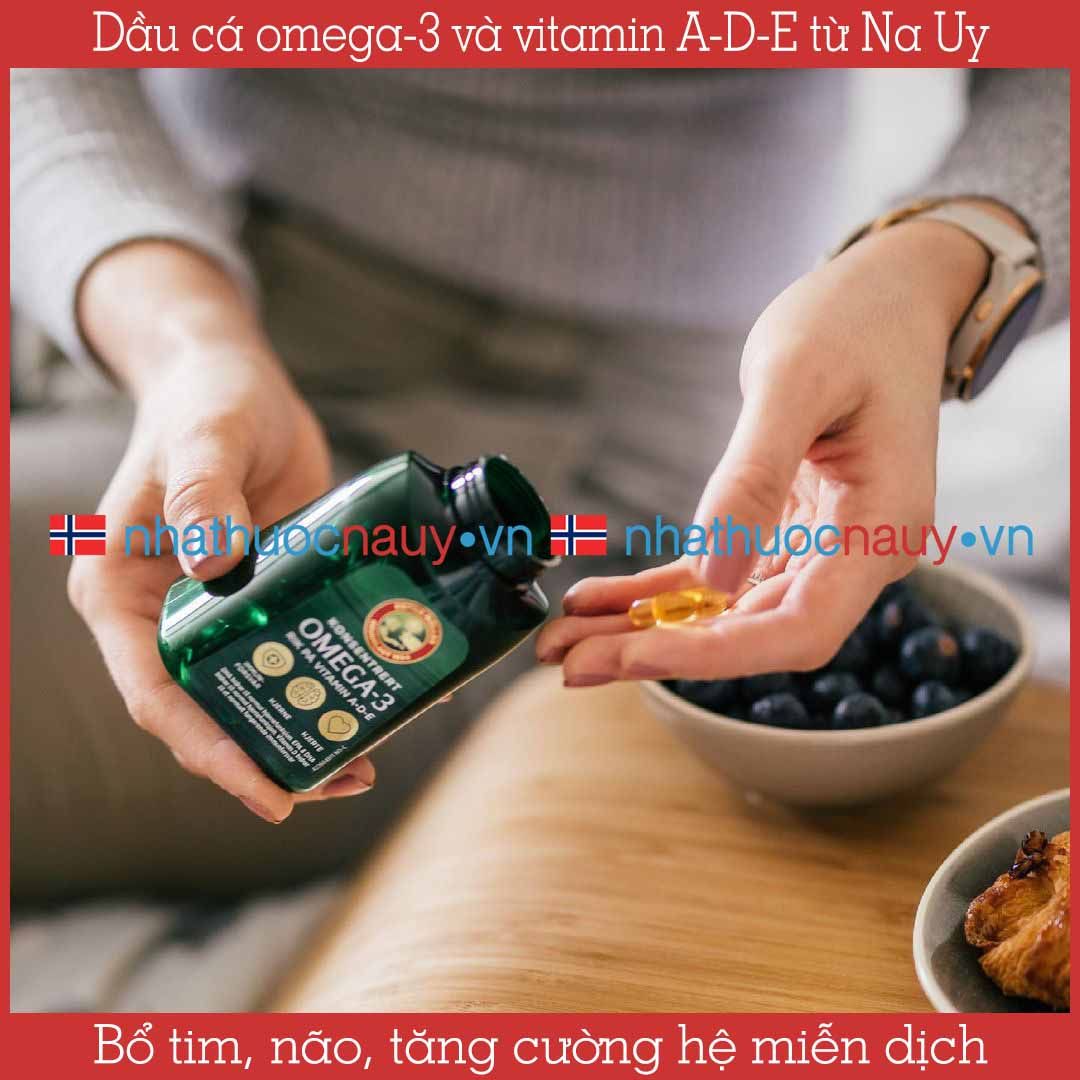 Dầu cá omega-3 và vitamin A-D-E | Möller’s Konsentrert Omega-3