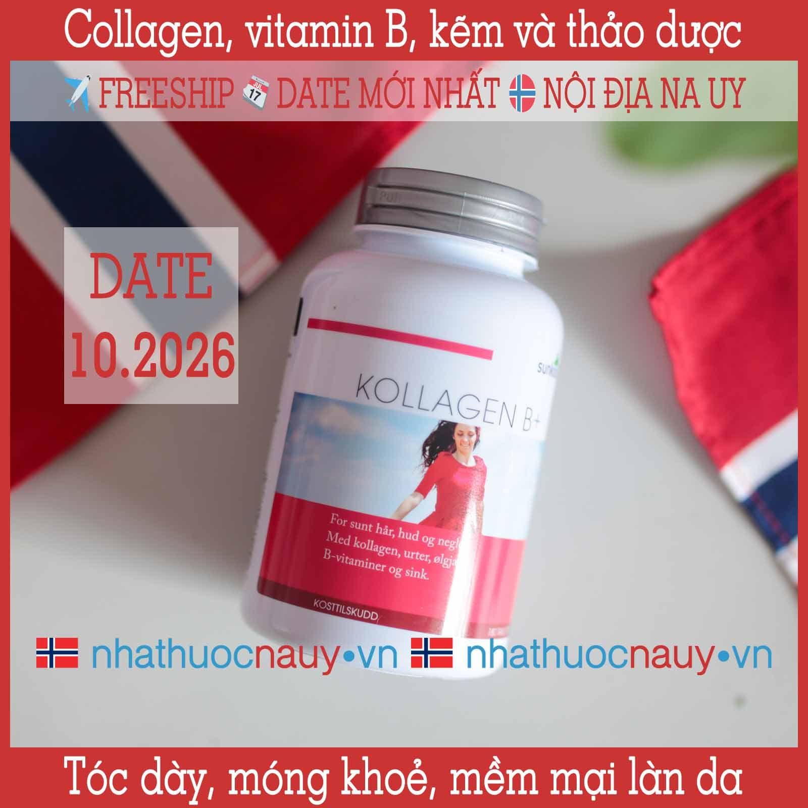 Collagen kết hợp vitamin B | Sunkost Kollagen B+