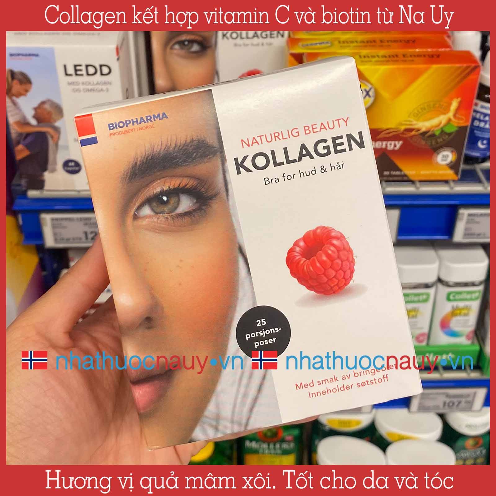 Collagen kết hợp vitamin C và biotin | Biopharma Kollagen